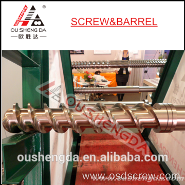 screw and barrel for cold feed rubber extruder